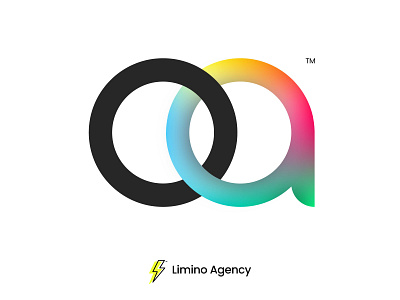OA - Creative Logo Typeface Mark for Agency 3d logo designer brand branding creative design identity illustration logo minimal logo professional proposal ui