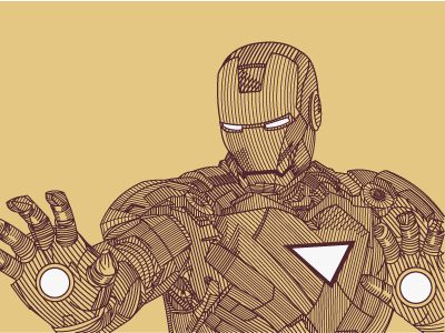 Ironman - Line Illustration