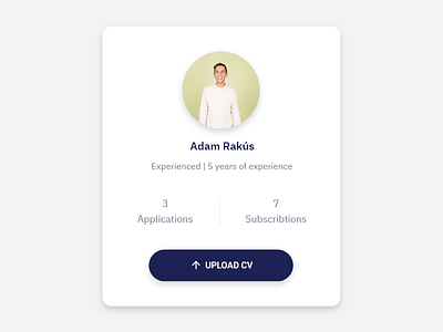 Daily UI Challenge 006 - User Profile clean dailyui dailyuichallenge minimal profile upload userprofile