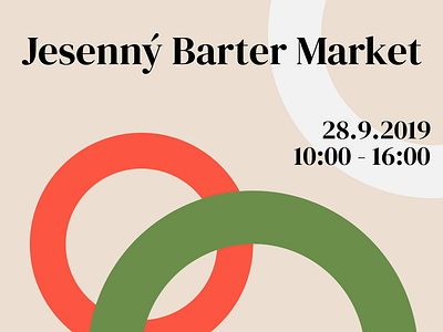 Barter Market Event Banner branding colorful design minimal poster retro visual identity