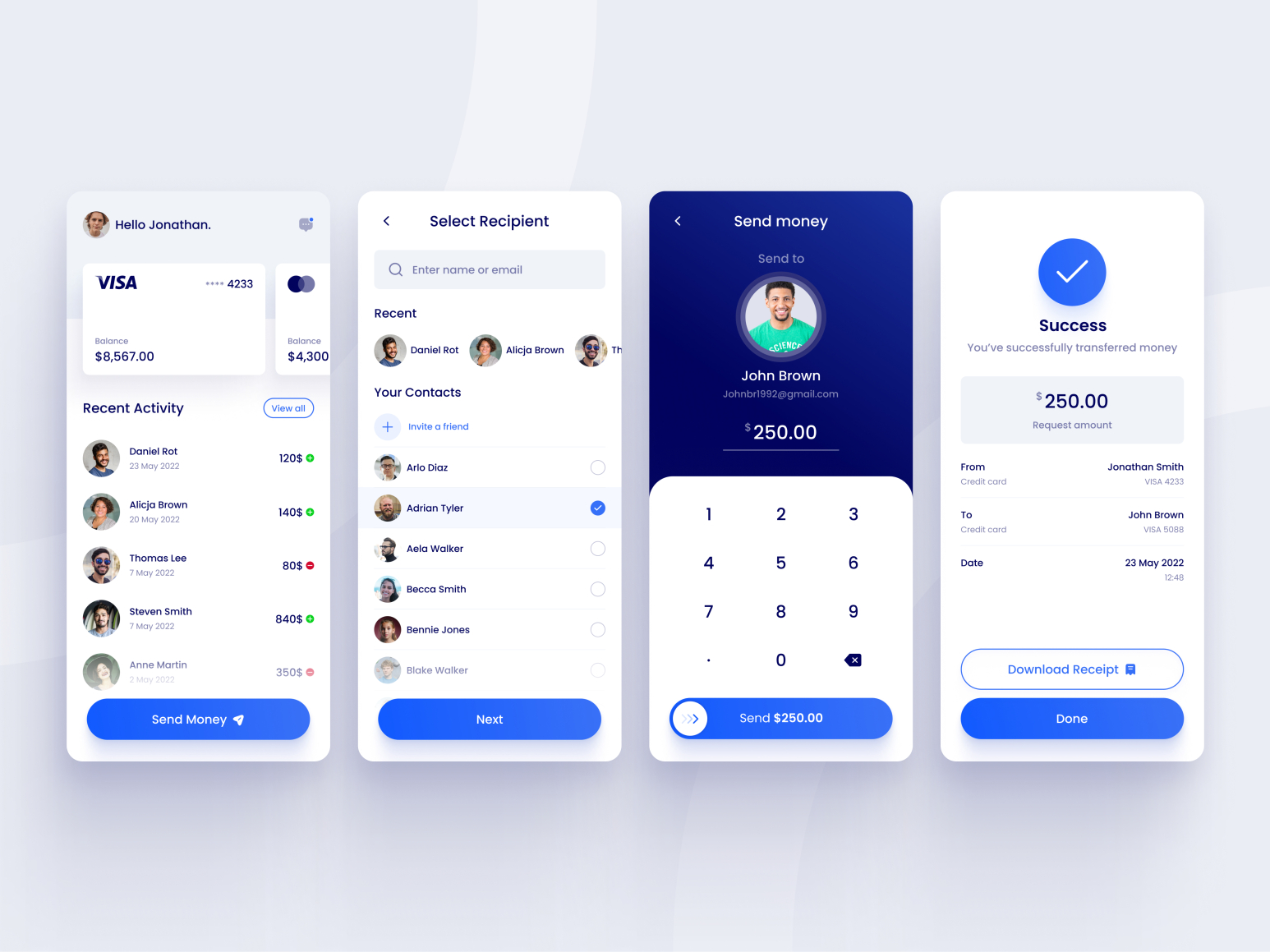 Mobile Payment App by Elay Yosef on Dribbble