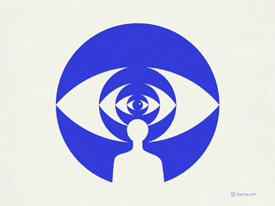 Inner vision artprint conceptual curiouskurian editorial editorial art eye freelancer illustration innerself minimal vision