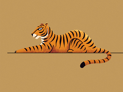 Tiger Illustration artist bigcat curiouskurian digital art illustration illustrator tiger
