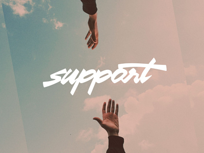 Support - Handlettered Logo
