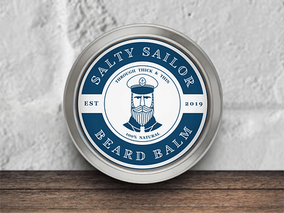 Salty Sailor Beard Balm beard balm design icon illustrator logo photoshop sailor