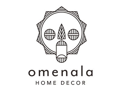 Omenala Home Decor Logo decoration design icon illustrator logo mask vector