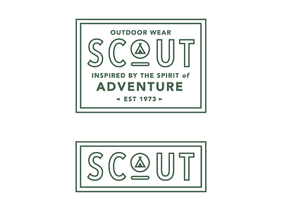 Scout Outdoor Wear apparel design icon illustrator logo outdoor badge outdoor logo photoshop vector