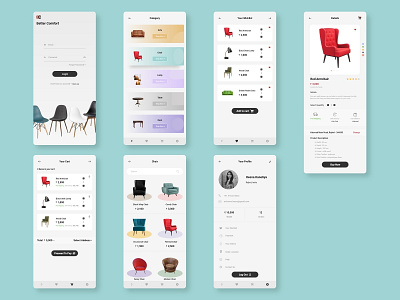 Furniture Mobile Application design