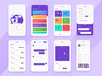 Task Manager adobe xd agency app app concept app design binbytes branding design mobile app design task manager todo todo list ui uidesign ux ux ui uxdesign xd