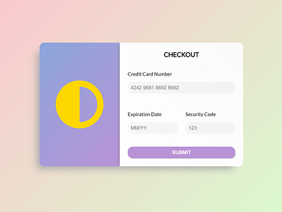 Daily UI 002 :: Credit Card Checkout daily ui dailyui ui