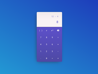 Daily UI #004 :: Calculator daily ui dailyui ui