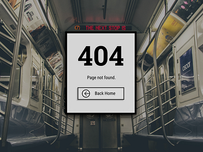 Daily UI #008 :: 404 page
