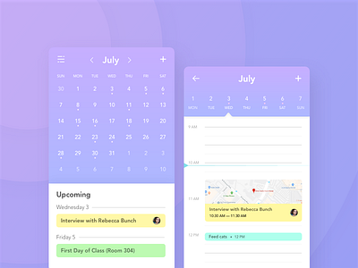 Calendar - Daily UI 38 app calendar daily ui daily ui 38 dailyui ui ux