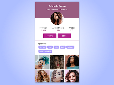 Daily UI Challenge - Day 6 - User Profile daily ui daily ui 006