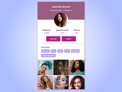 Daily UI Challenge - Day 6 - User Profile