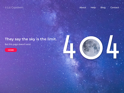 Daily UI Challenge - Day 8 - 404 Page