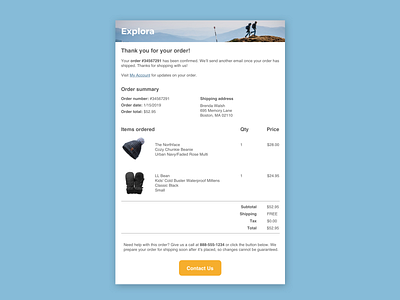Daily UI Challenge - Day 17 - Email receipt daily 100 challenge daily ui daily ui 017 daily ui challenge email receipt