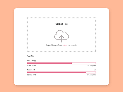 Daily UI Challenge - Day 31 - File Upload daily 100 challenge daily ui daily ui challenge dailyui031 file upload