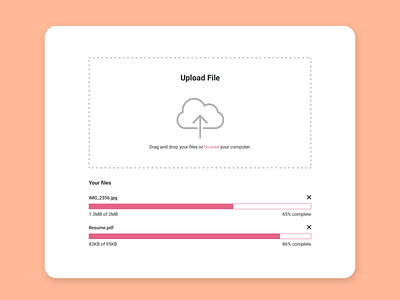 Daily UI Challenge - Day 31 - File Upload