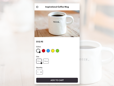 Daily UI Challenge - Day 33 - Customize Product daily 100 challenge daily ui daily ui 033 daily ui challenge