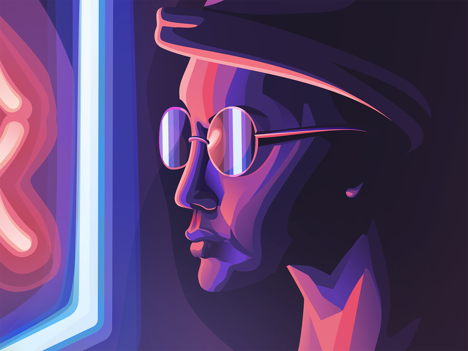 Neon Night by Łukasz Olbryś on Dribbble