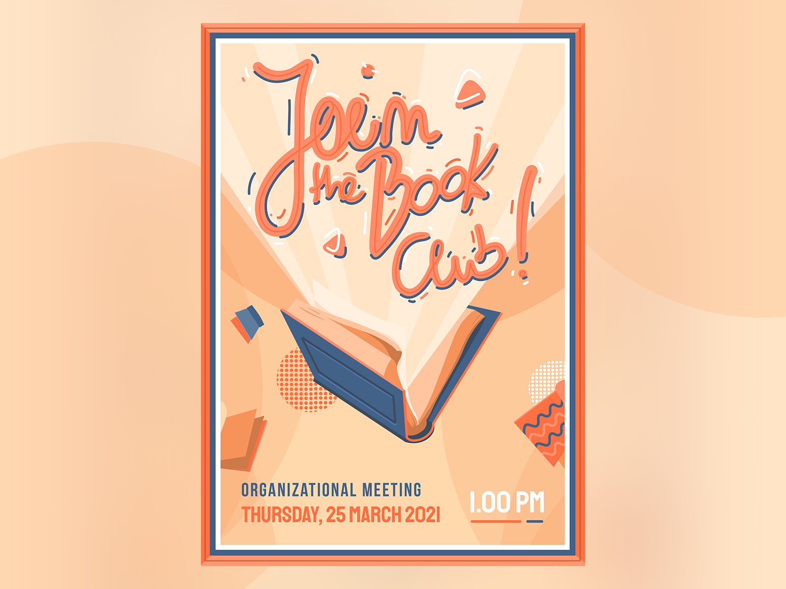 Join The Book Club - Poster by Łukasz Olbryś on Dribbble