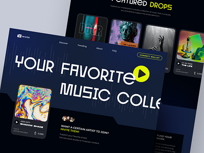 Musk - Music NFT Home Page