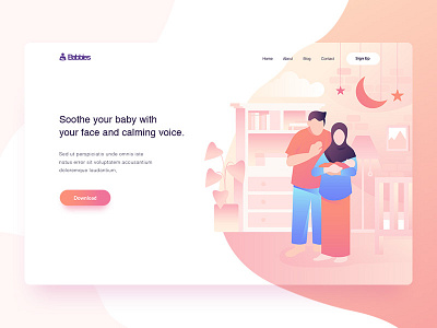 Baby monitoring - Landing Page