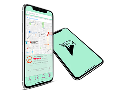 Ice Cream Social App [Mock] app design apple design general assembly ice cream iphone logo design social ui design ux design visual