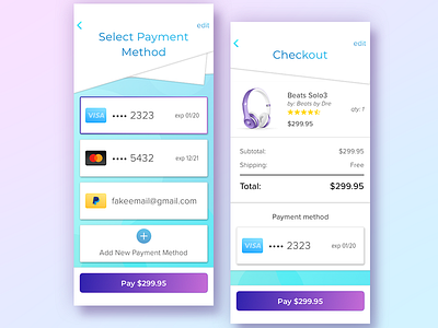 Daily UI #002 - Credit Card Checkout