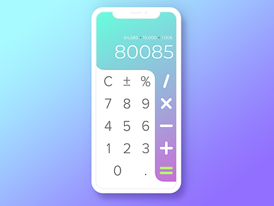 Daily UI #004 - Calculator 004 calculator clean daily dailyui design minimal mobile ui ui design ux ux design