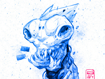 Creature character characterdesign cute digitalart drawing freehand illustration monster portrait sketch sketchbook