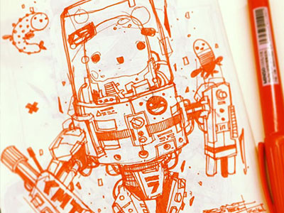 Kawaii Operator art character concept cute drawing kawaii moleskine paper sketch sketchbook