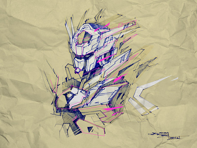 Gundam Sketch anime character drawing gundam japan robots sketch sketchbook