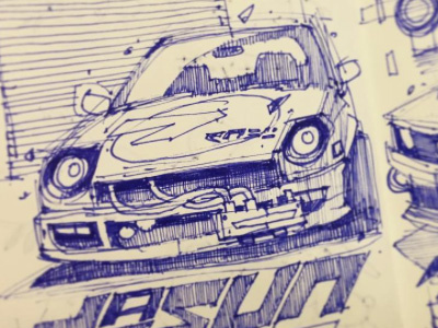Dribble Datsuns30 car drawing freehand japan retro sketch sketchbook speed sport transportation vehicle vintage