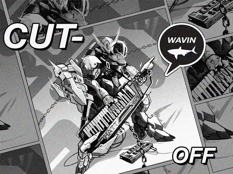 Cutoff halftone monochrome robots manga comics digitaldrawing digitalart charactersdesign