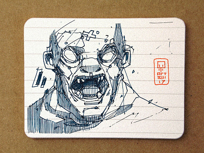 Monster Face characterdesign drawing freehand illustration portrait sketch sketchbook