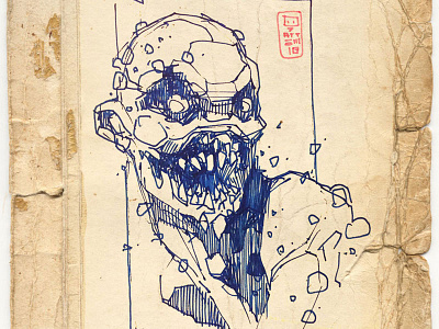 Vampire character design drawing illustration sketch