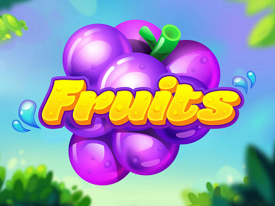 Fruits Videoslot cartoon casino fruits game art game asset games vector videoslot