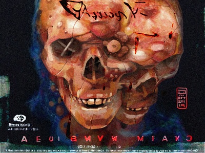 Burn characterdesign creatures digital digitalart horror illustration illustrations mutant portrait skulls