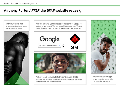 SFAF Storyboard B aids hiv san francisco storyboard user research ux design