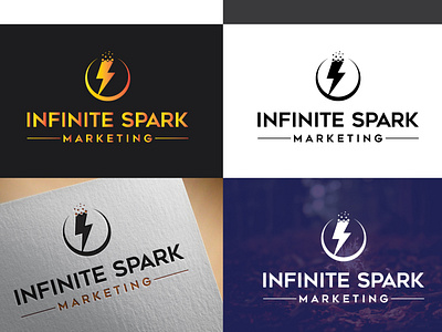 Infinite Spark Logo branding businesslogo companylogo design infinite spark logo infinite spark logo logo