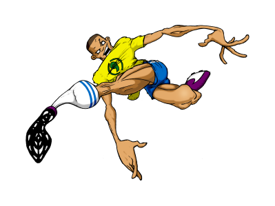 Brasil brasil football illustration nido thisisnido