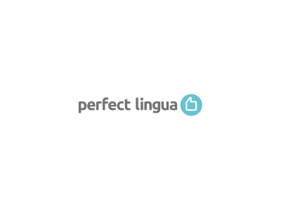 Perfect lingua design language logo quotation mark speech bubble thumbs up