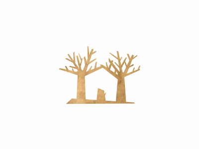 Treehouse design forest house logo tree wood