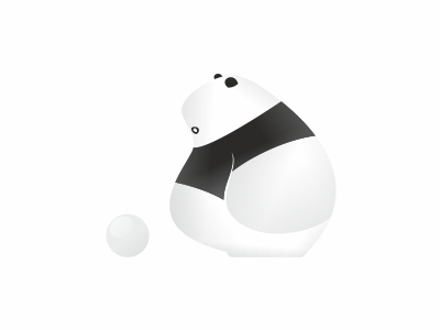 Active Panda active cute fat illustration panda sketch sport wip