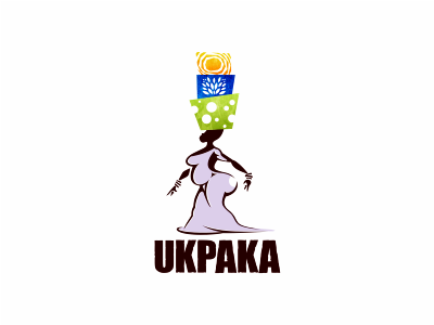 Ukpaka africa balance design head illustration logo woman