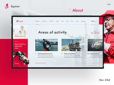 Oil refinery corporate corporate website factory oil producing oil refinery plant production ux ui ux design web web deisgn white white and red