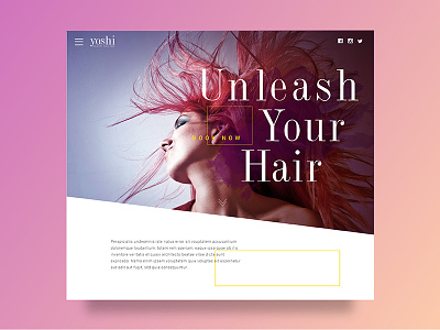 Hair Salon Website Design branding design layout typography web design website