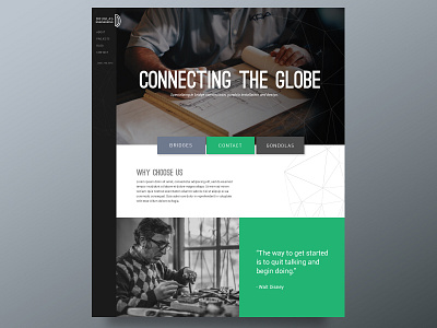 Engineering Landing Page branding design layout typography web design website